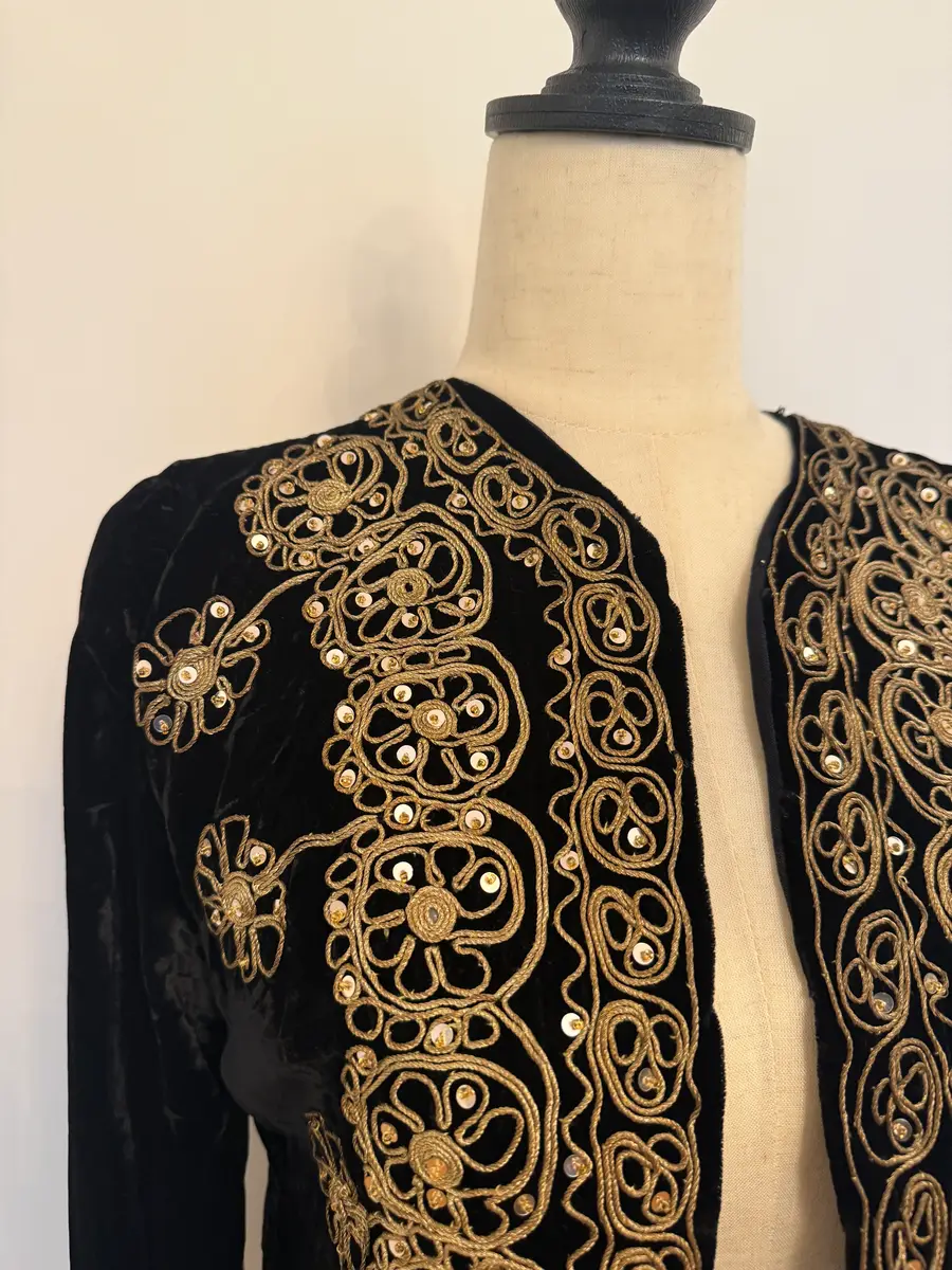Jen Wonders Studio Velvet Embroidered Jacket | Thumbnail 2 Jen Wonders Studio Velvet Embroidered Jacket | Thumbnail 2
