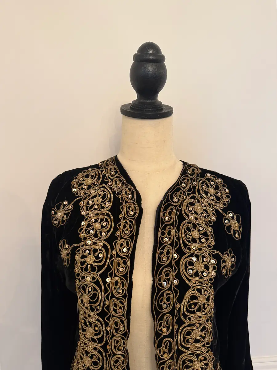 Jen Wonders Studio Velvet Embroidered Jacket | Thumbnail 4 Jen Wonders Studio Velvet Embroidered Jacket | Thumbnail 4