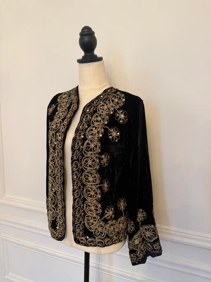 Jen Wonders Studio Velvet Embroidered Jacket | Thumbnail 6 Jen Wonders Studio Velvet Embroidered Jacket | Thumbnail 6