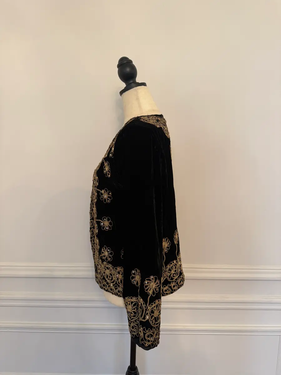 Jen Wonders Studio Velvet Embroidered Jacket | Thumbnail 7 Jen Wonders Studio Velvet Embroidered Jacket | Thumbnail 7