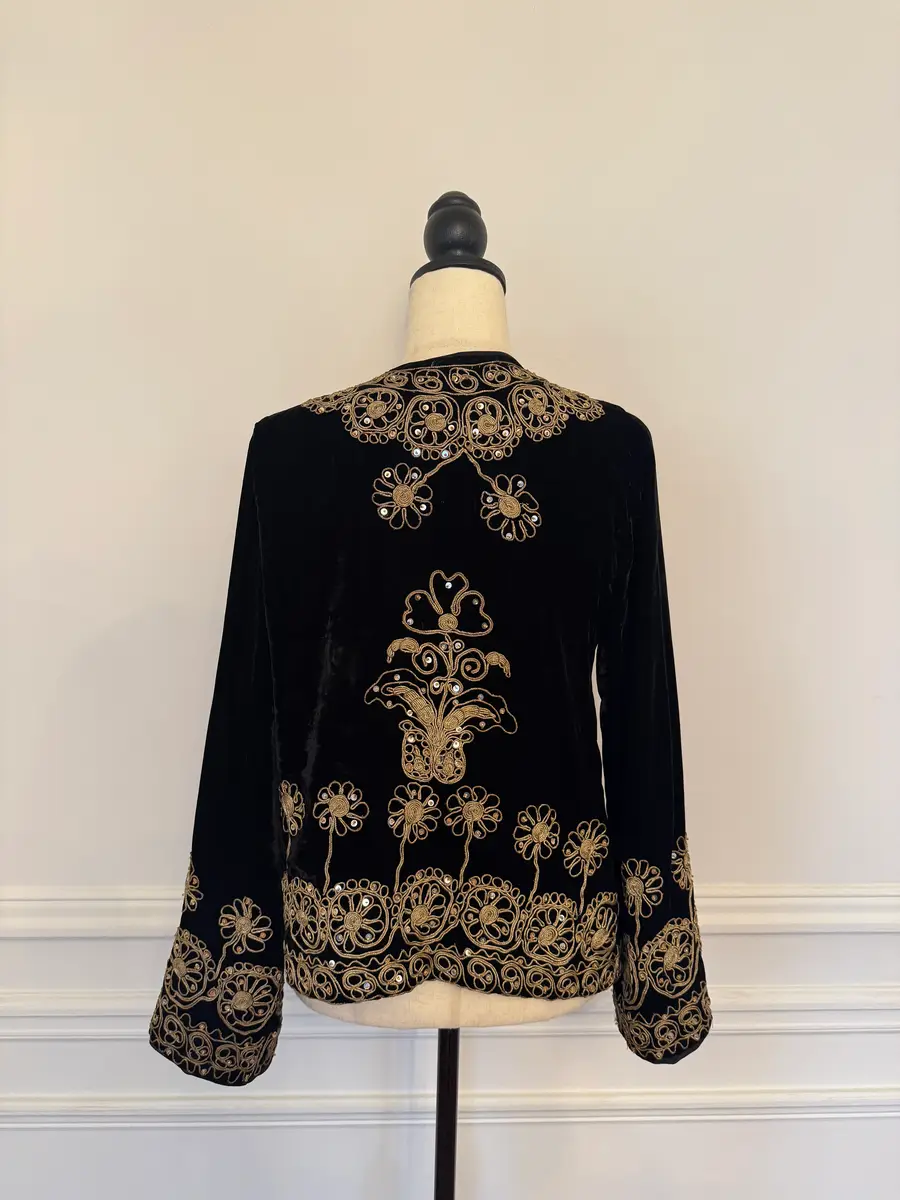Jen Wonders Studio Velvet Embroidered Jacket | Thumbnail 9 Jen Wonders Studio Velvet Embroidered Jacket | Thumbnail 9