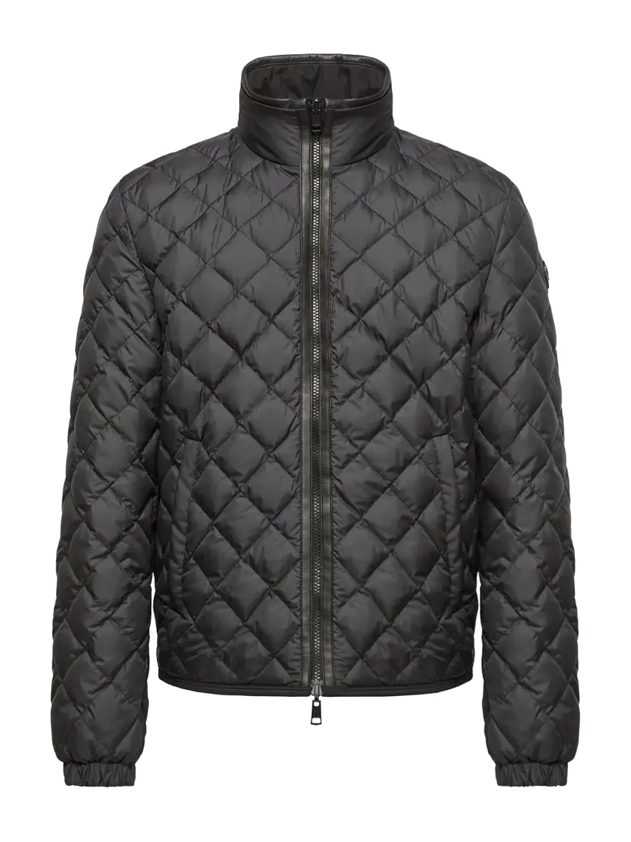Moncler Delviane Reversible Diamond-quilted Down Jacket