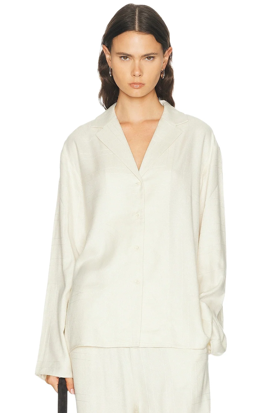 Monogram Flannel PJ top