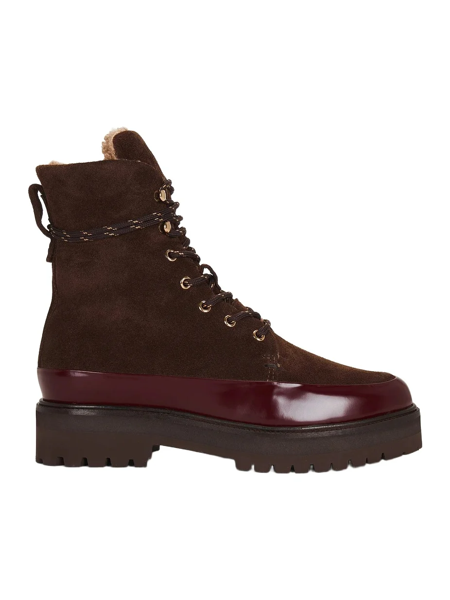 Varley Charente Faux Fur Lined Lace Up Multi Boot