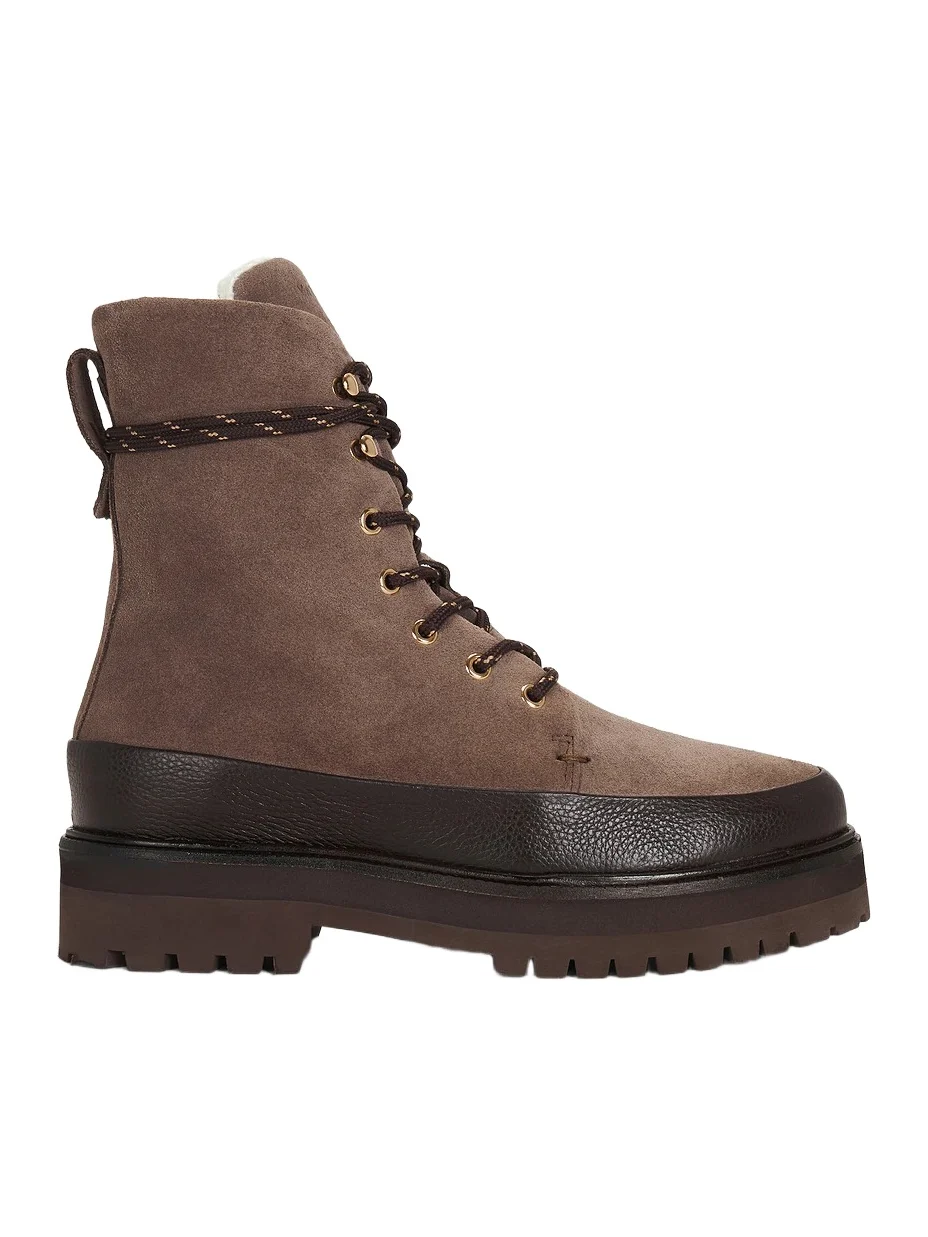 Varley Charente Faux Fur Lined Lace Up Multi Boot