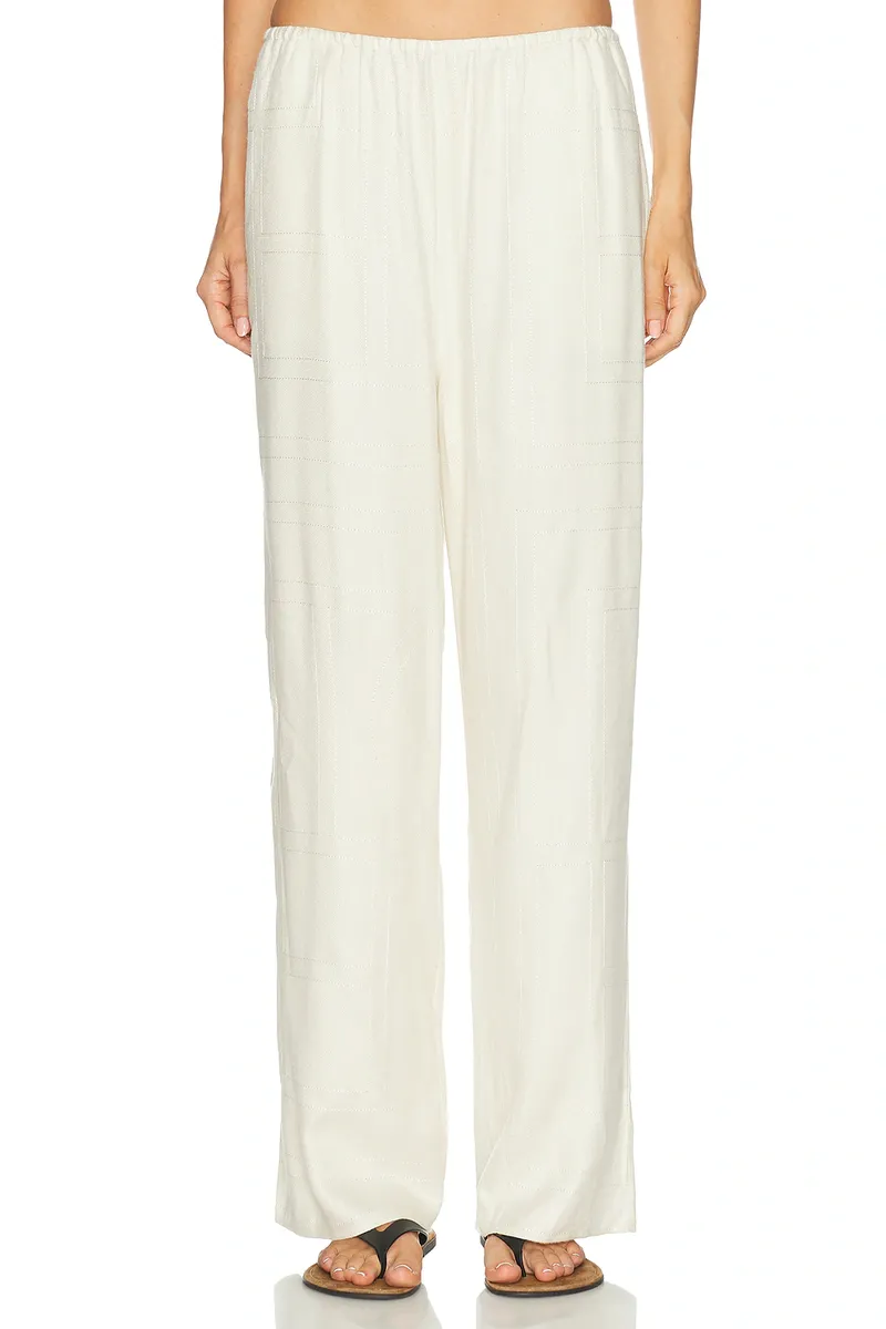 TOTEME Monogram Flannel PJ Pant | Thumbnail 2
