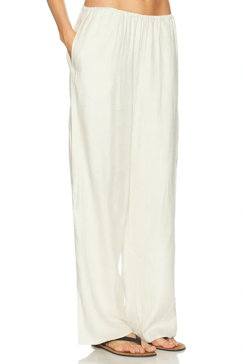 TOTEME Monogram Flannel PJ Pant | Thumbnail 3