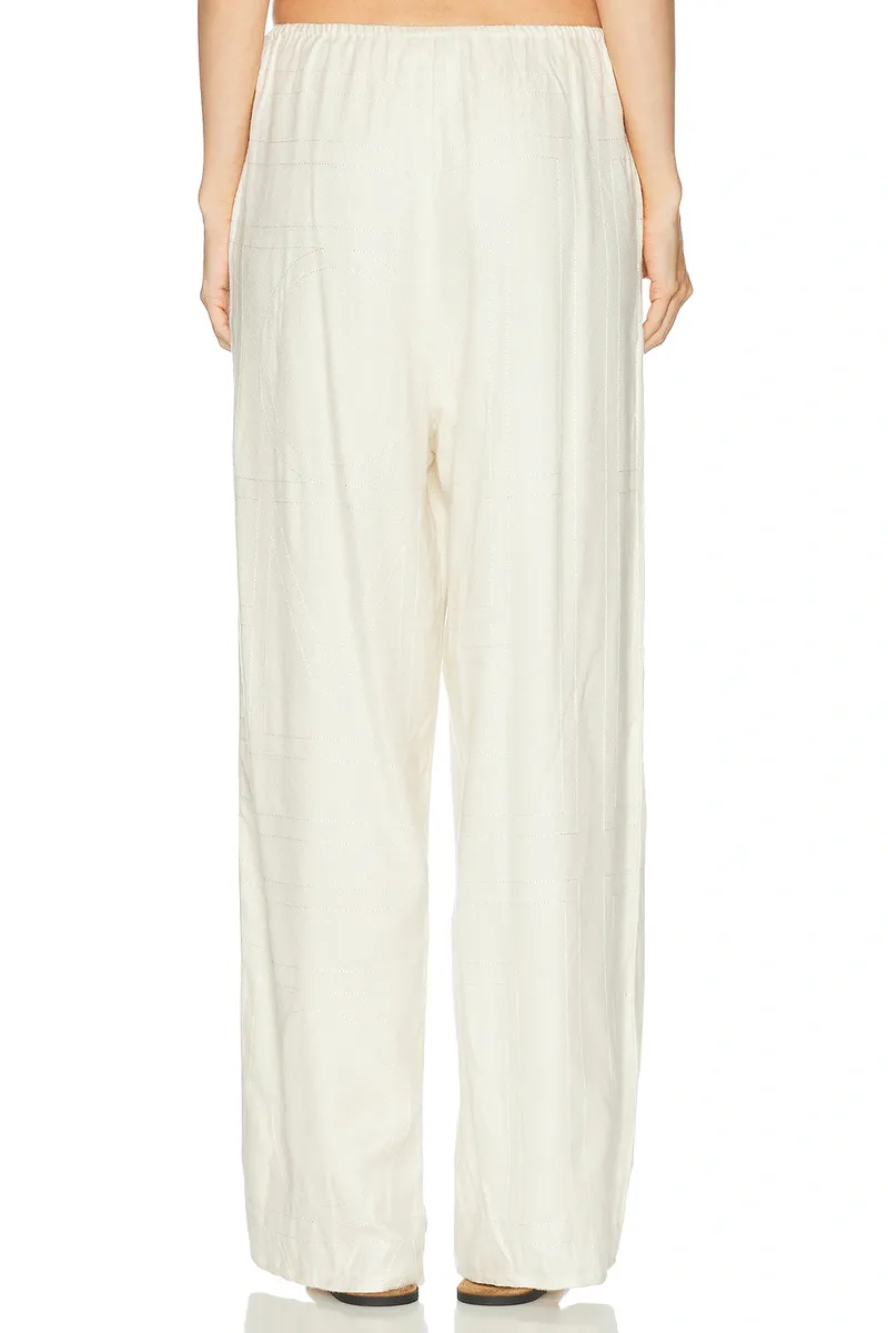 TOTEME Monogram Flannel PJ Pant | Thumbnail 5
