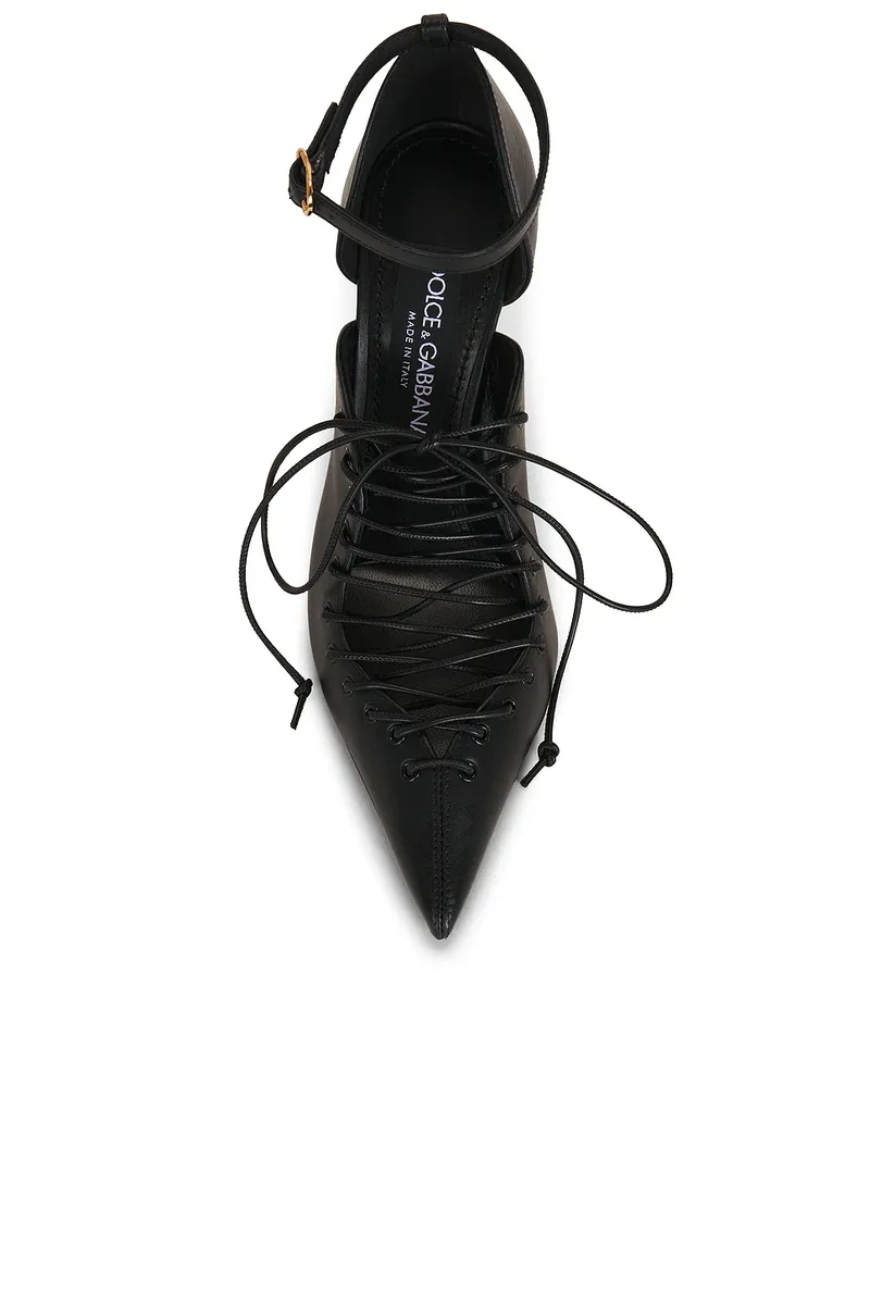 Dolce & Gabbana Lace-Up Pump | Thumbnail 4 Dolce & Gabbana Lace-Up Pump | Thumbnail 4