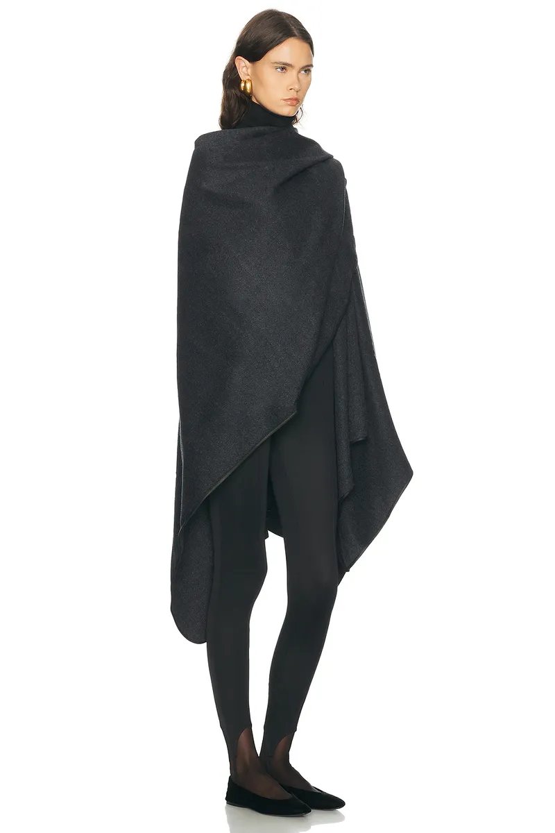 TOTEME Winter Flannel Cape | Thumbnail 2