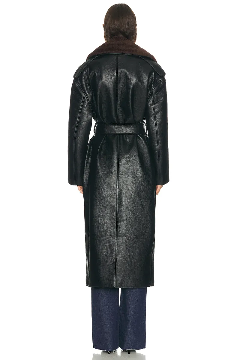 The Frankie Shop Edra Removable Collar Trench Coat | Thumbnail 4 The Frankie Shop Edra Removable Collar Trench Coat | Thumbnail 4