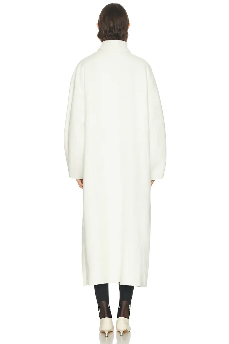 The Frankie Shop Leroy Funnel Neck Wool Coat | Thumbnail 4 The Frankie Shop Leroy Funnel Neck Wool Coat | Thumbnail 4