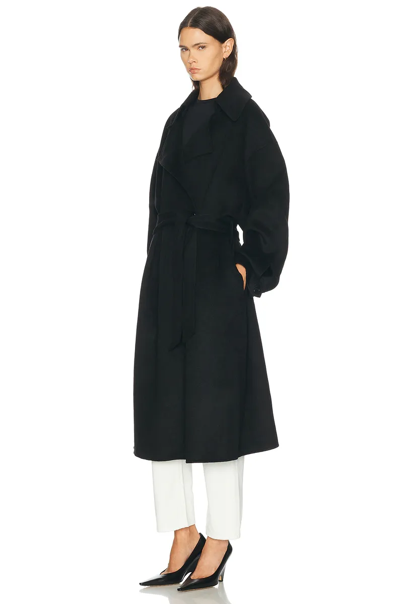 The Frankie Shop Issen Wool Trench Coat | Thumbnail 3
