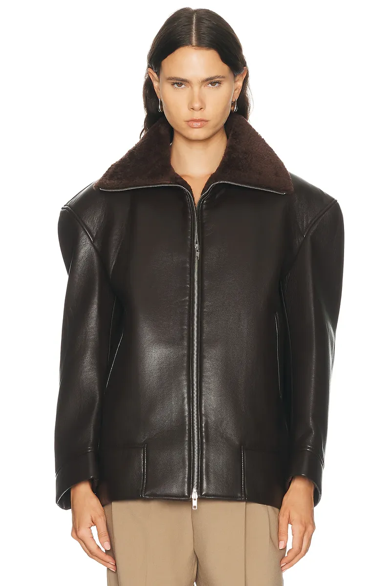 The Frankie Shop Mountain Faux Leather Jacket | Thumbnail 2