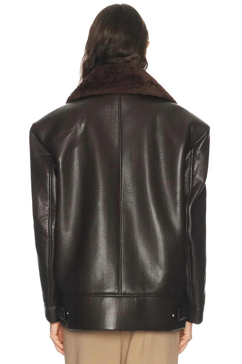 The Frankie Shop Mountain Faux Leather Jacket | Thumbnail 5