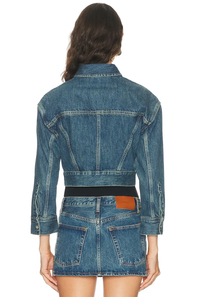 Wardrobe.NYC Denim Crop Jacket | Thumbnail 3 Wardrobe.NYC Denim Crop Jacket | Thumbnail 3
