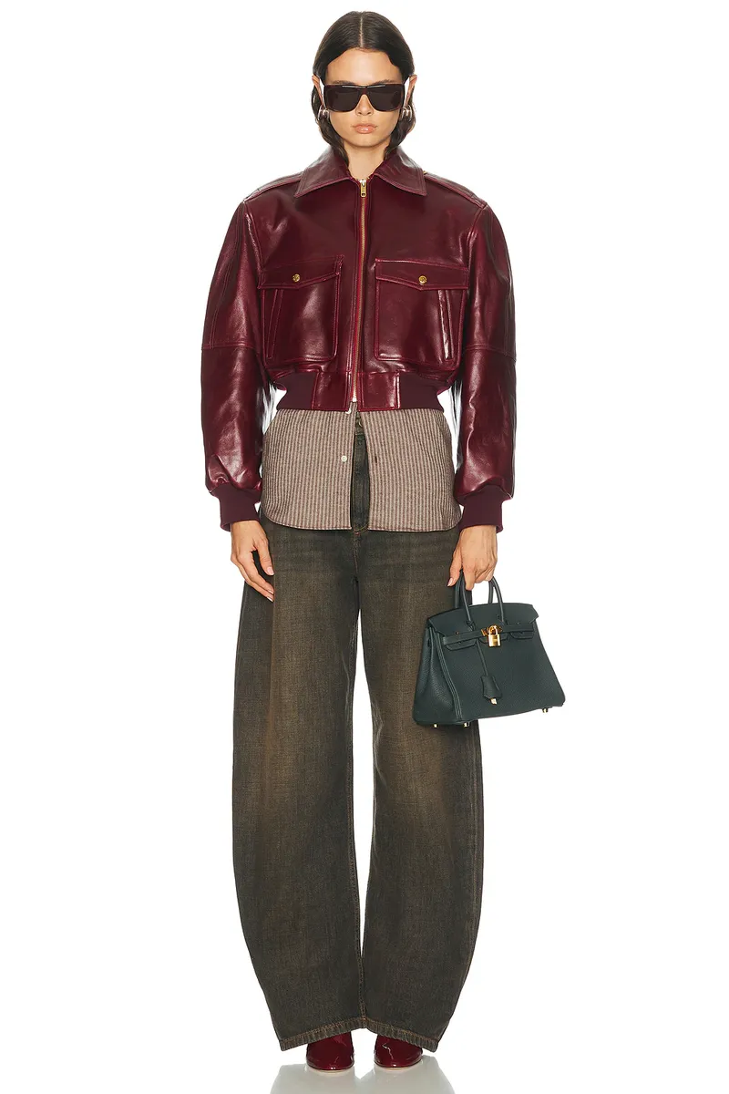 Willy Chavarria Cropped Leather Jacket | Thumbnail 5 Willy Chavarria Cropped Leather Jacket | Thumbnail 5