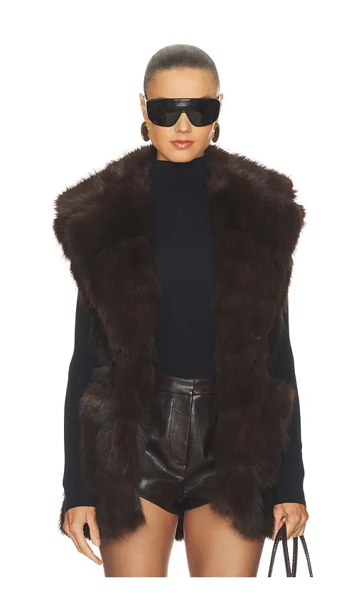 Bardot Brentley Faux Fur Vest | Thumbnail 2