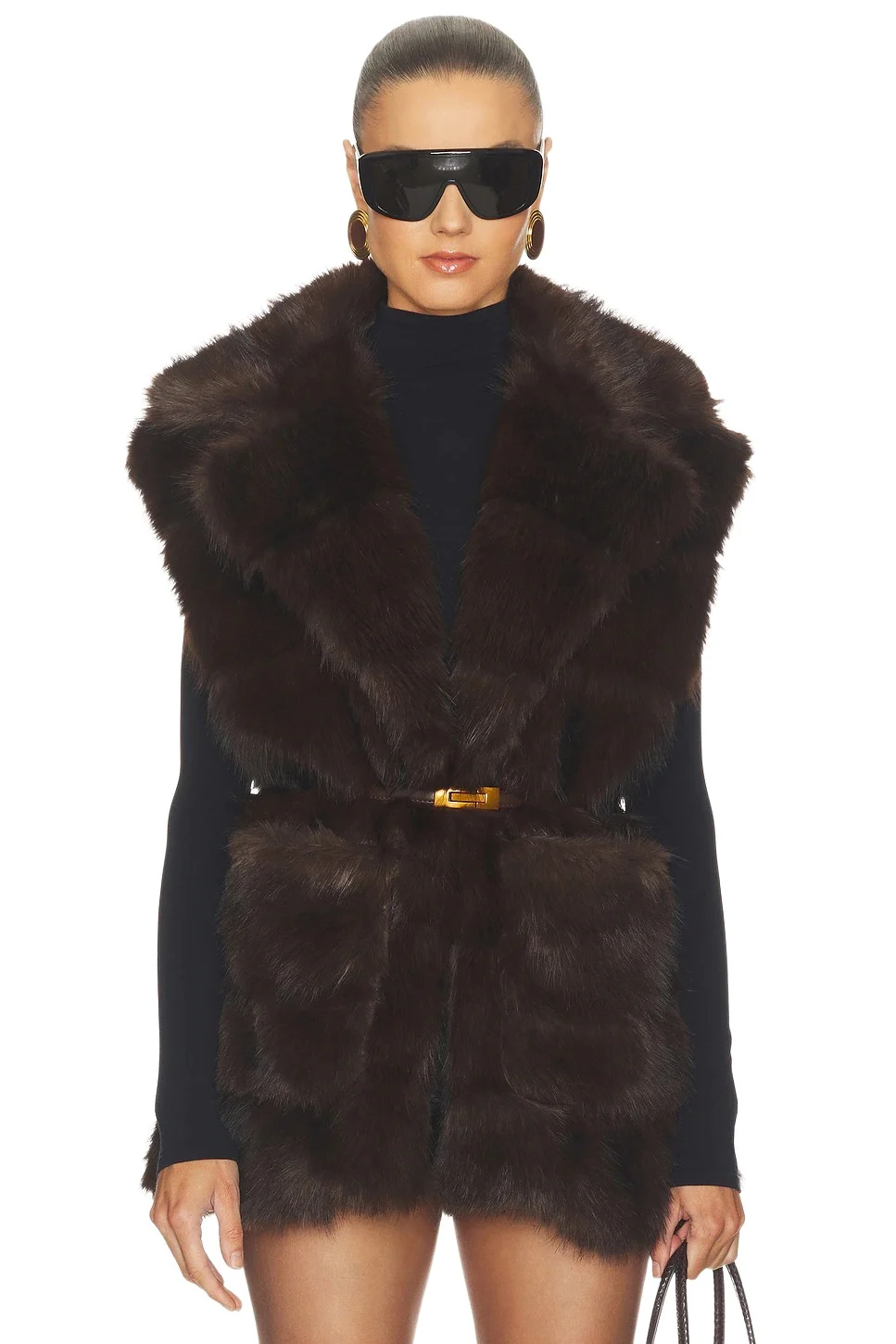 Bardot Brentley Faux Fur Vest
