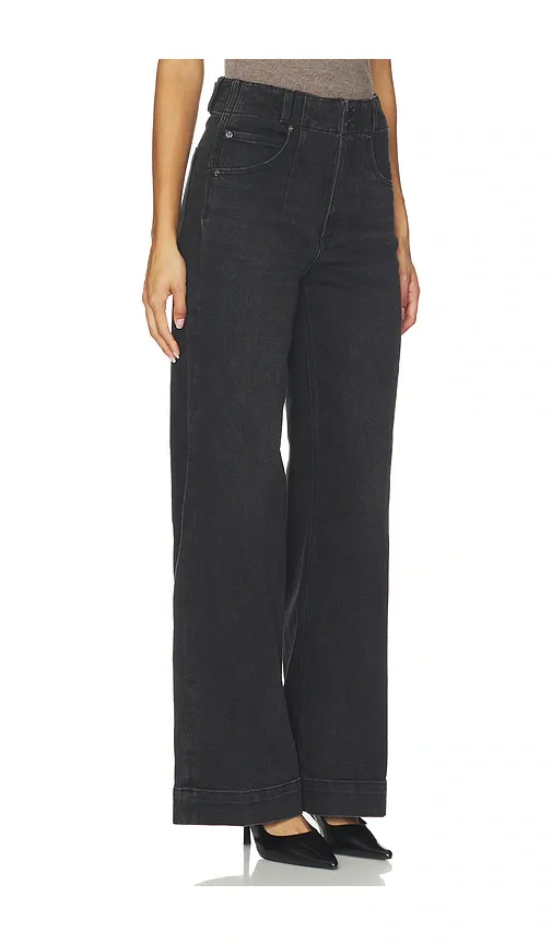 Pistola Lana Double Button Wide Leg Jeans | Thumbnail 2