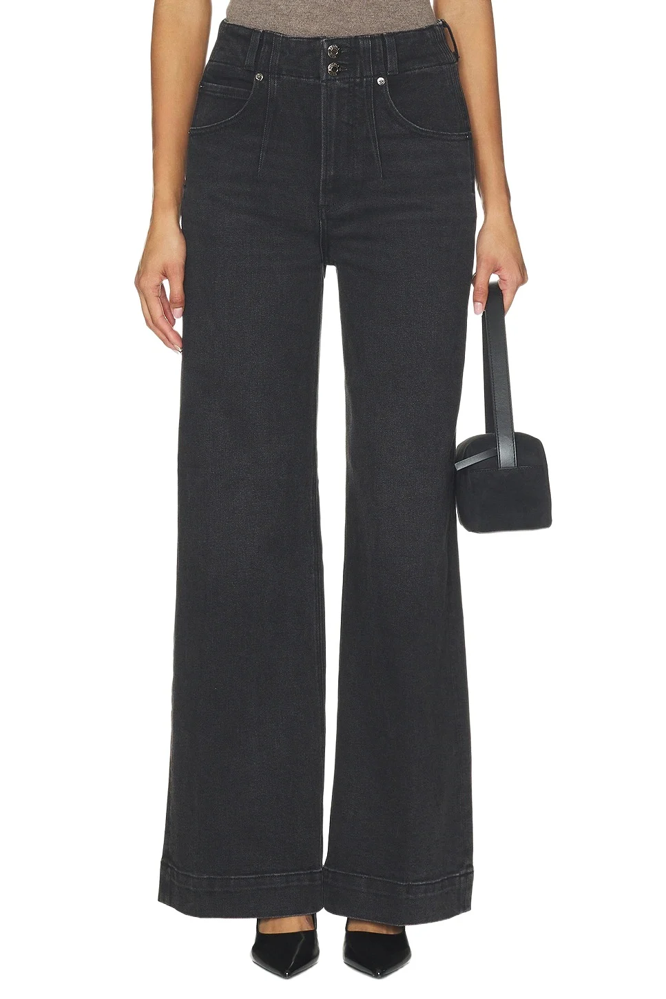 Lana Double Button Wide Leg Jeans Lana Double Button Wide Leg Jeans