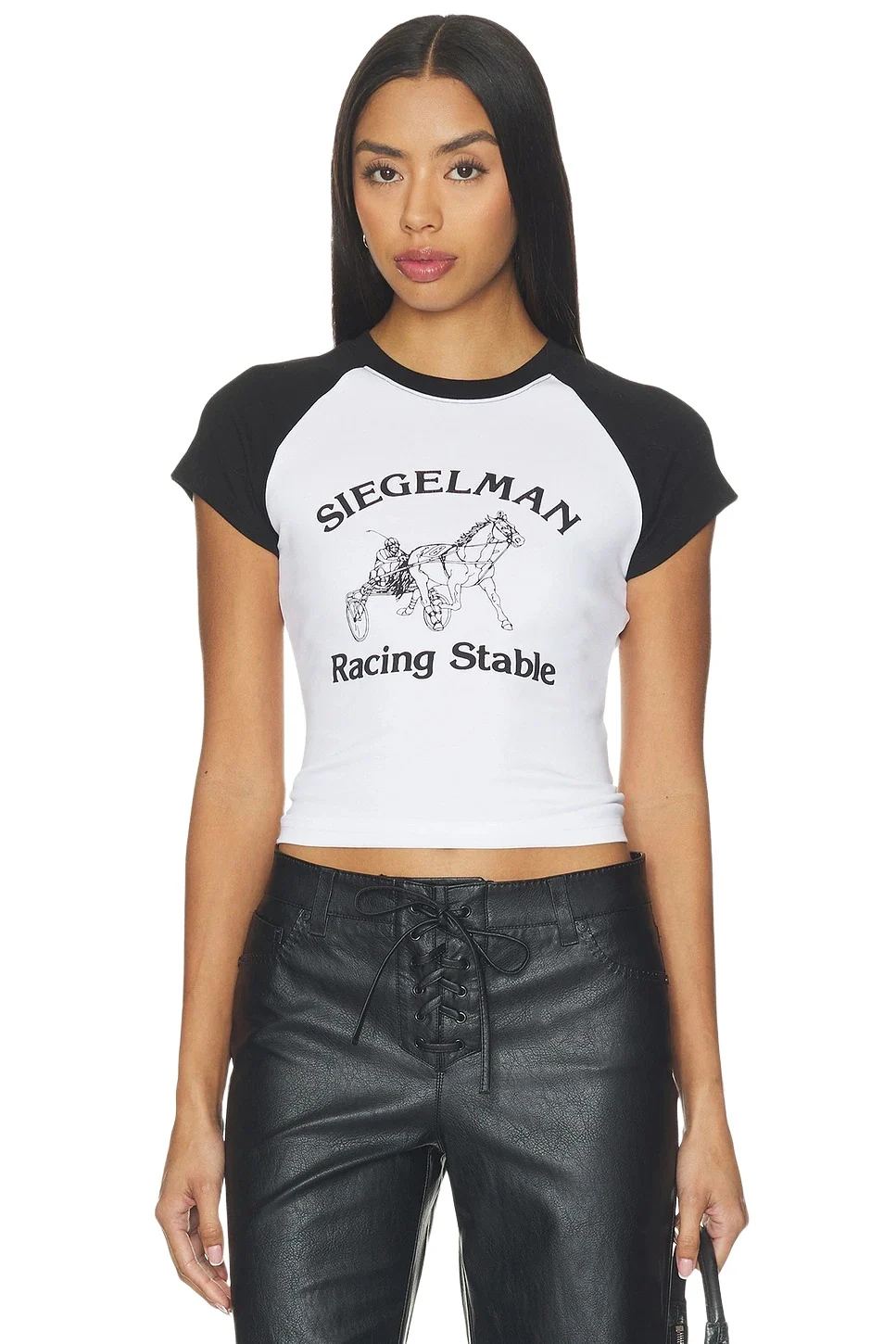Siegelman Stable Short Sleeve Racing Stable Raglan Tee