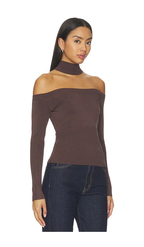 Simkhai Lila Cold Shoulder Top | Thumbnail 2 Simkhai Lila Cold Shoulder Top | Thumbnail 2