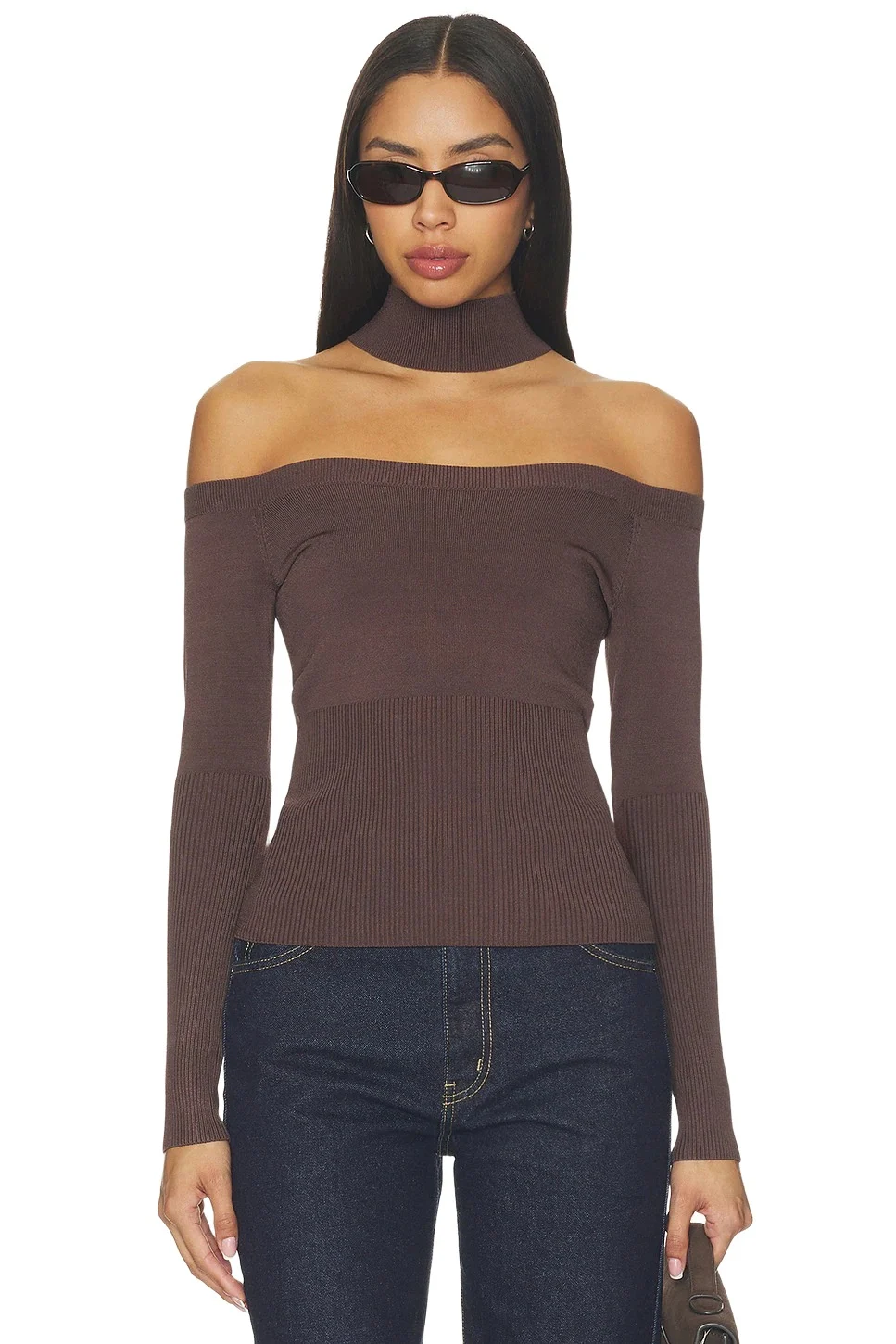 Simkhai Lila Cold Shoulder Top