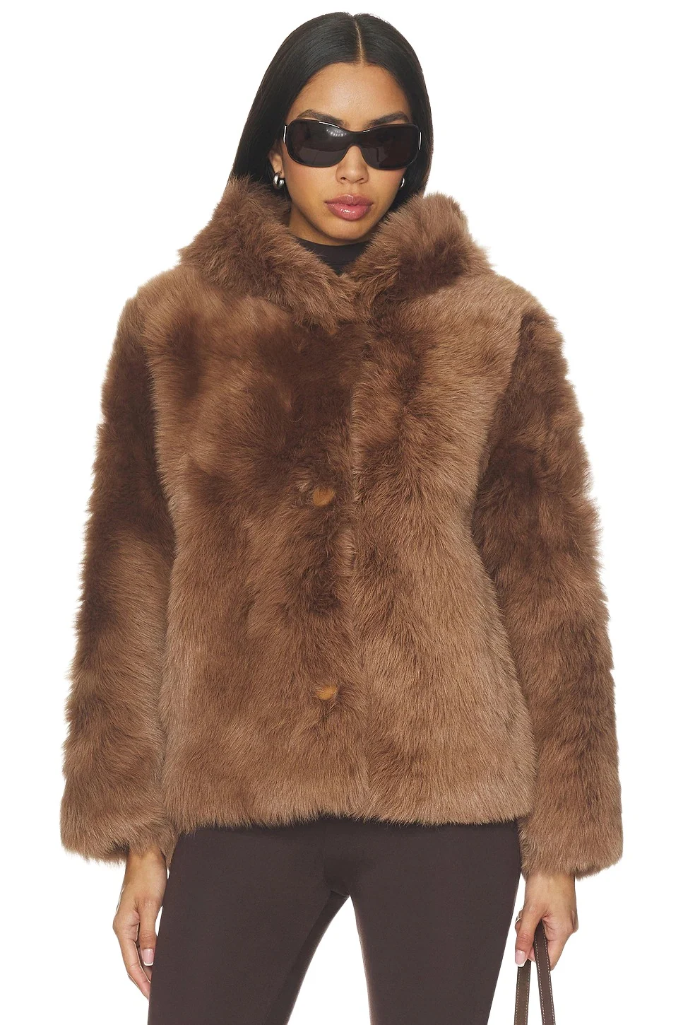 Proenza Schouler White Label Michelle Hooded Shearling Jacket
