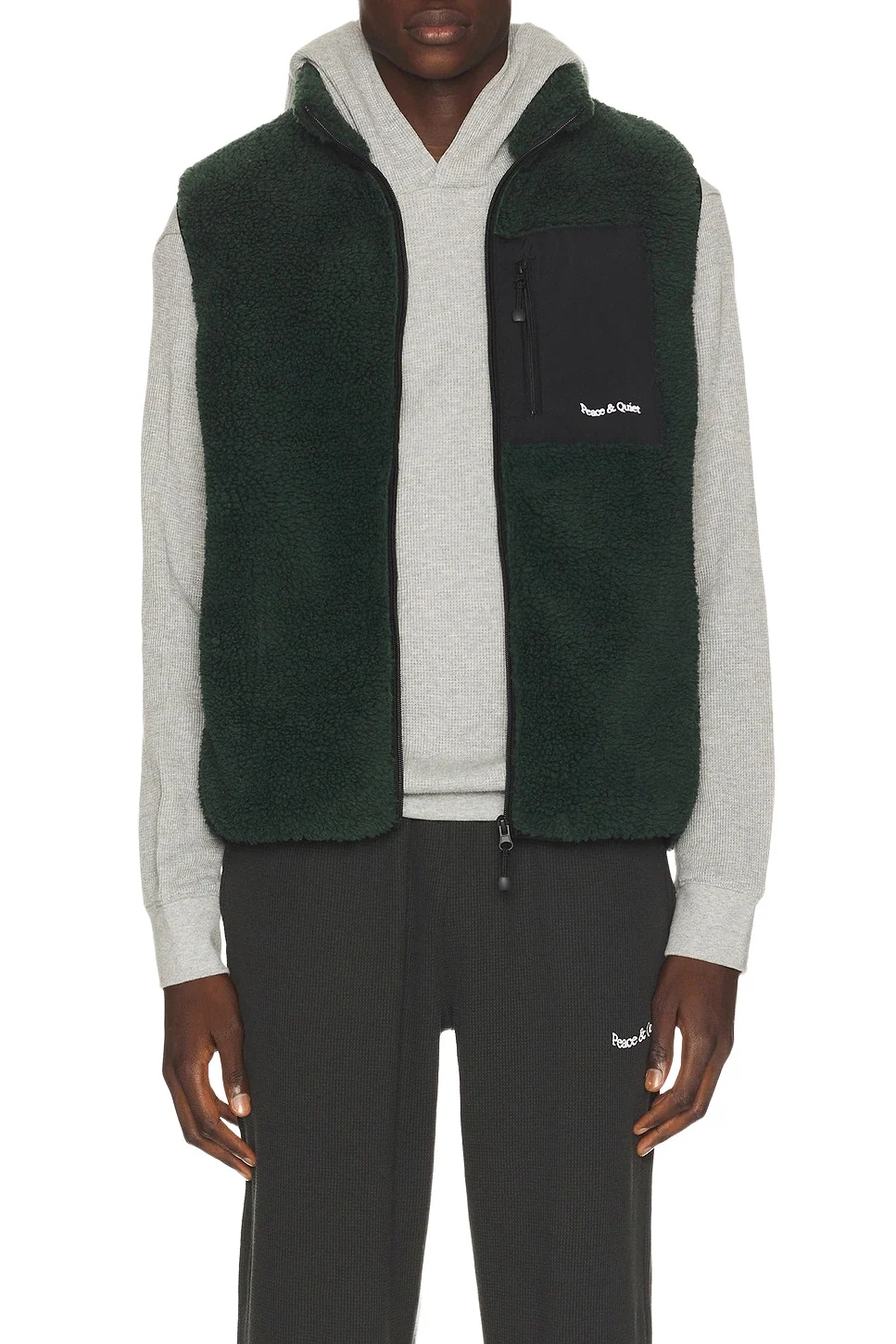Museum of Peace and Quiet Wordmark Sherpa Vest