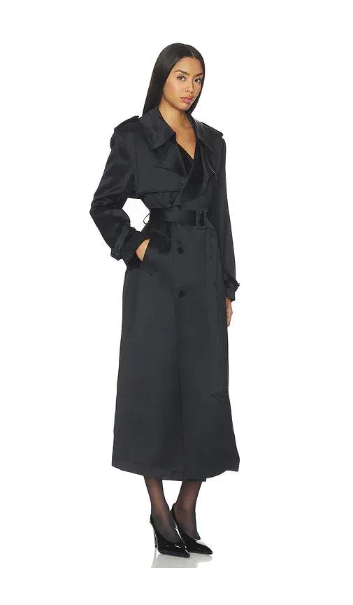 Simkhai Alvida Belted Long Coat | Thumbnail 2 Simkhai Alvida Belted Long Coat | Thumbnail 2