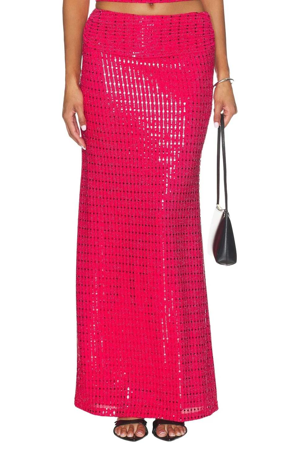 Retta Ruched Waistband Maxi Skirt Retta Ruched Waistband Maxi Skirt