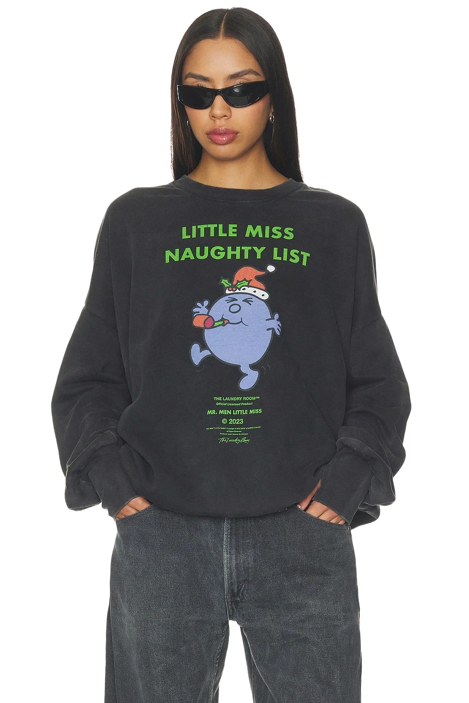 The Laundry Room Little Miss Naughty List Jump Jumper Sweatshirt
