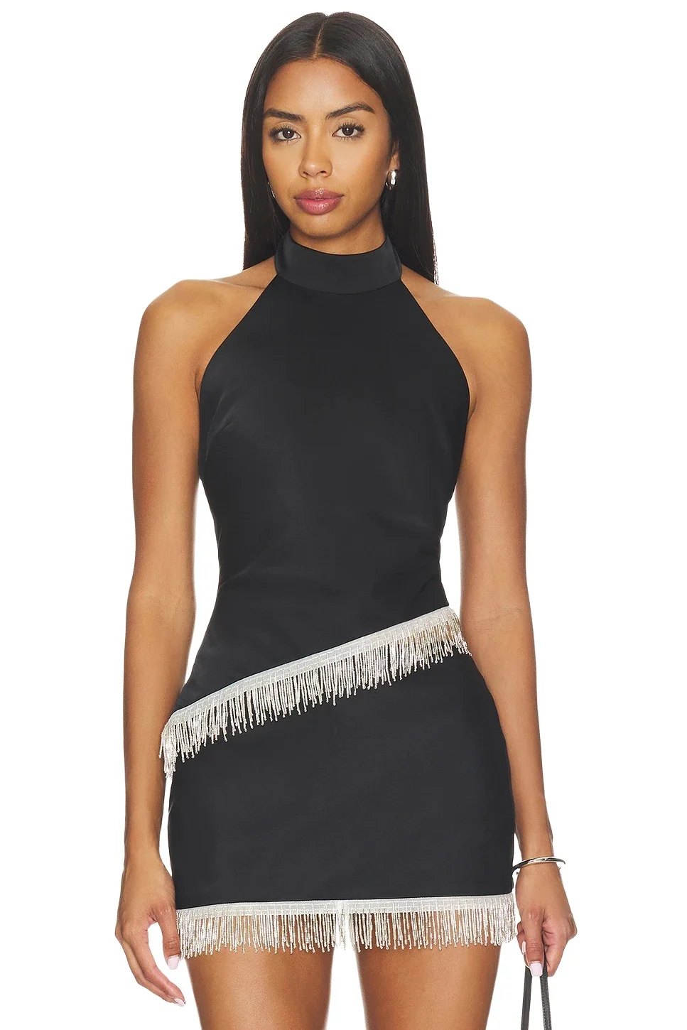 Runaway The Label Valia Halter Asymmetrical Hem Top