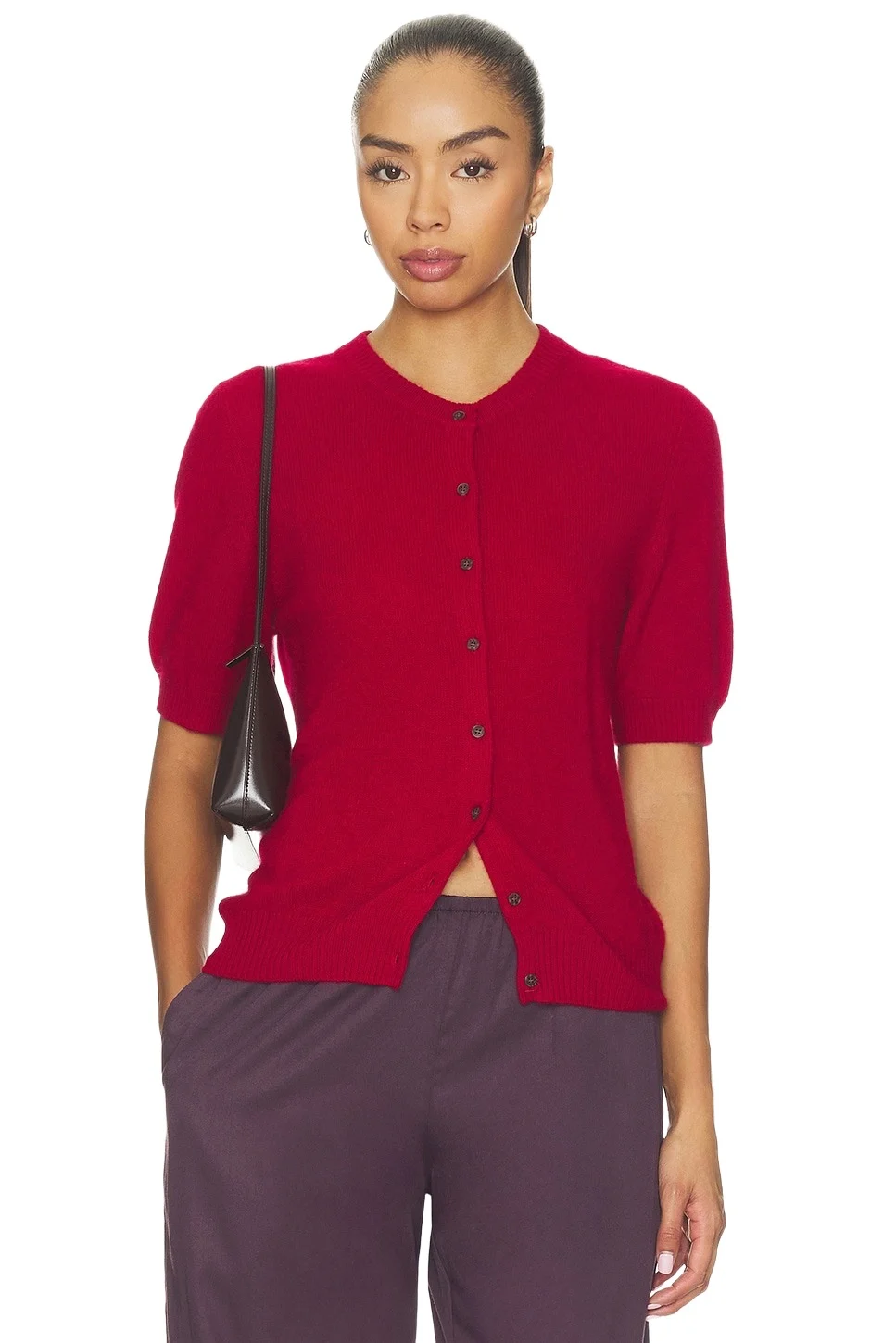 Atelier Costal Cashmere Short Sleeve Cardigan Atelier Costal Cashmere Short Sleeve Cardigan