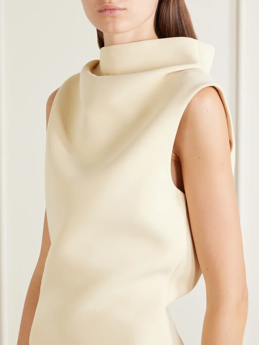 Khaite Astor crepe mini dress | Thumbnail 4 Khaite Astor crepe mini dress | Thumbnail 4