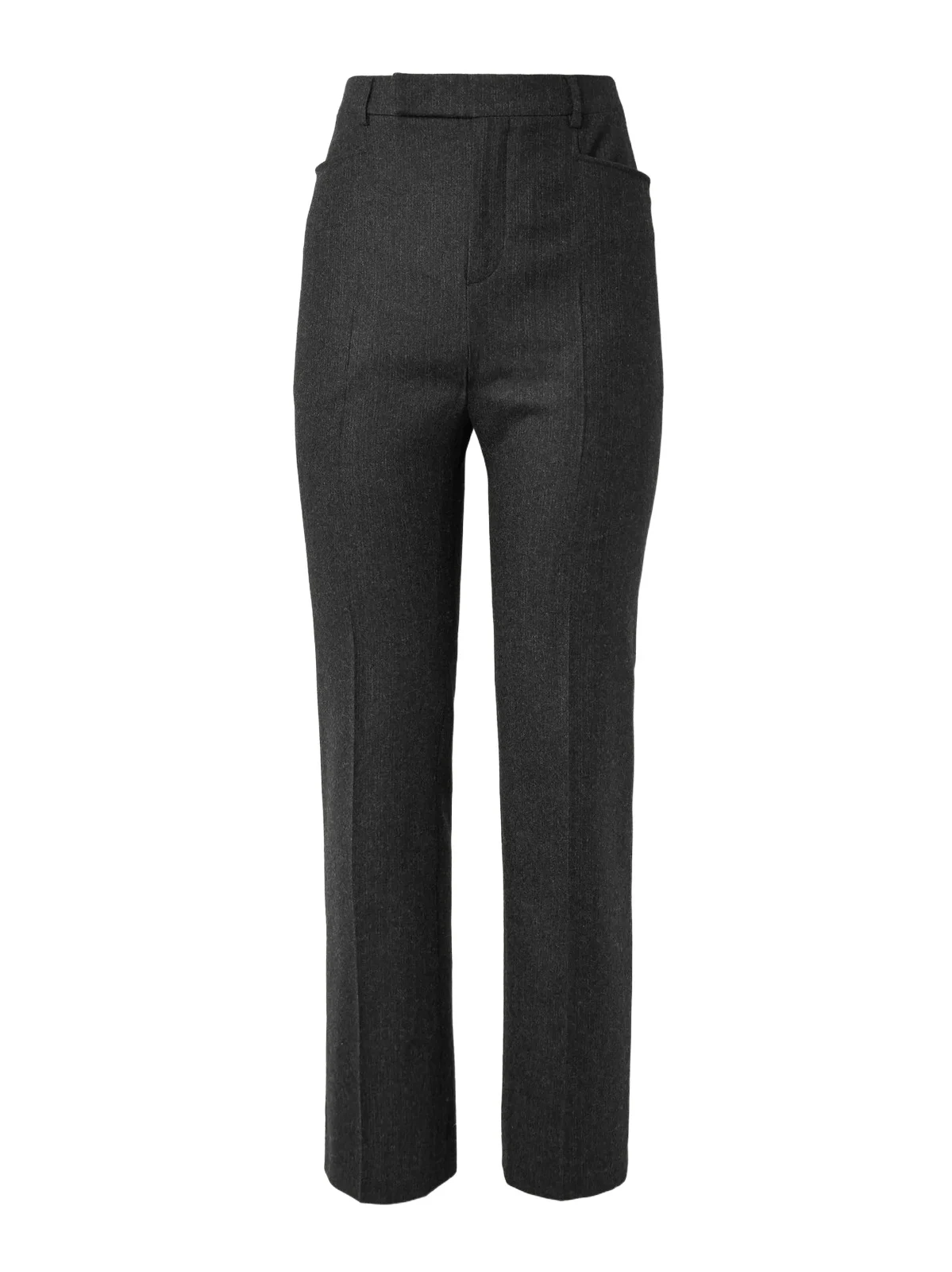Celine Straight-Leg Pinstriped Brushed Wool-Twill Suit Trousers