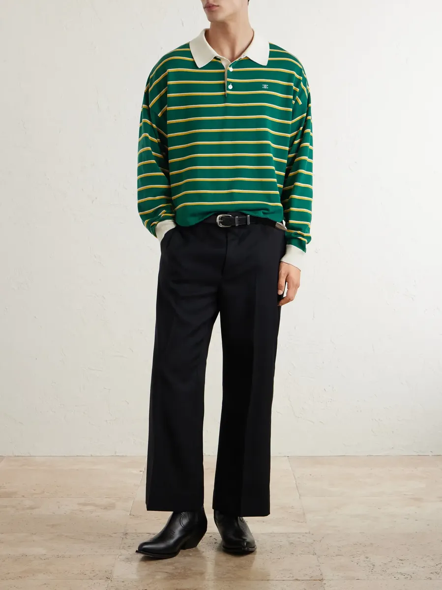Celine Ethan Straight-Leg Wool-Gabardine Trousers | Thumbnail 2 Celine Ethan Straight-Leg Wool-Gabardine Trousers | Thumbnail 2