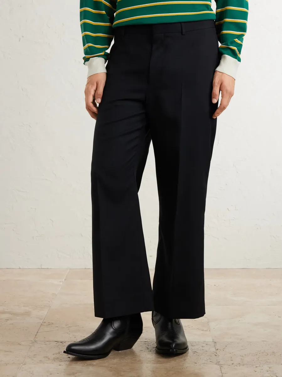 Celine Ethan Straight-Leg Wool-Gabardine Trousers | Thumbnail 3 Celine Ethan Straight-Leg Wool-Gabardine Trousers | Thumbnail 3