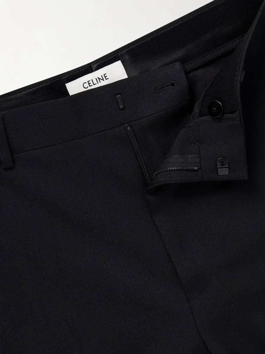 Celine Ethan Straight-Leg Wool-Gabardine Trousers | Thumbnail 6 Celine Ethan Straight-Leg Wool-Gabardine Trousers | Thumbnail 6