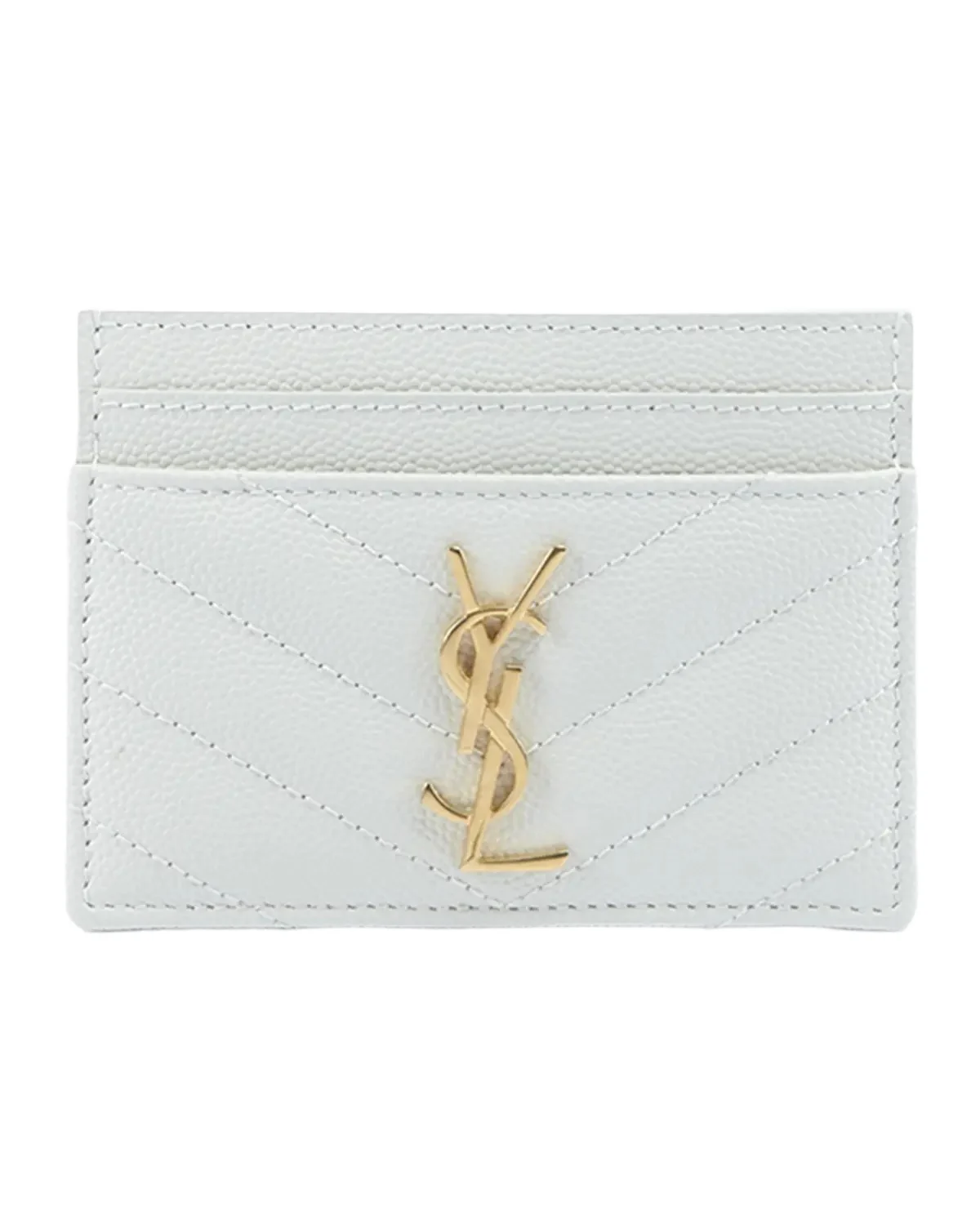 Cassandre YSL Monogram Card Case in Grained Leather Cassandre YSL Monogram Card Case in Grained Leather