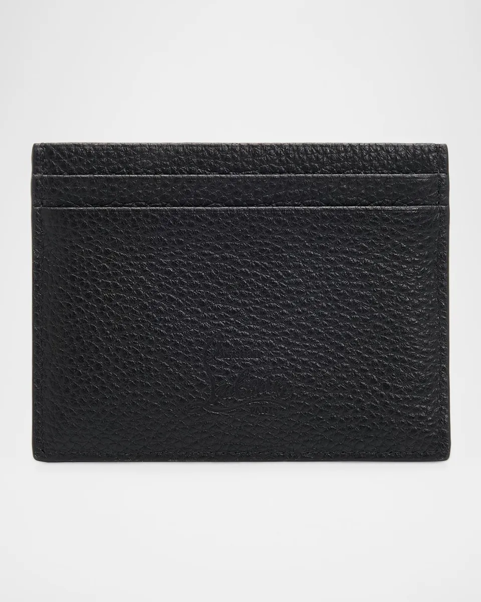 Christian Louboutin Men's Kios Spiked Leather Card Case | Thumbnail 3 Christian Louboutin Men's Kios Spiked Leather Card Case | Thumbnail 3