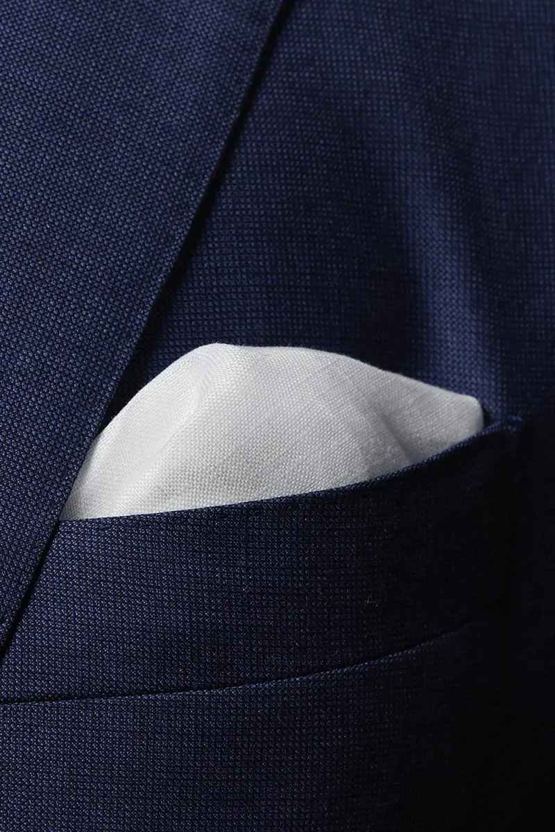 Eton Men's Solid Linen Pocket Square | Thumbnail 5