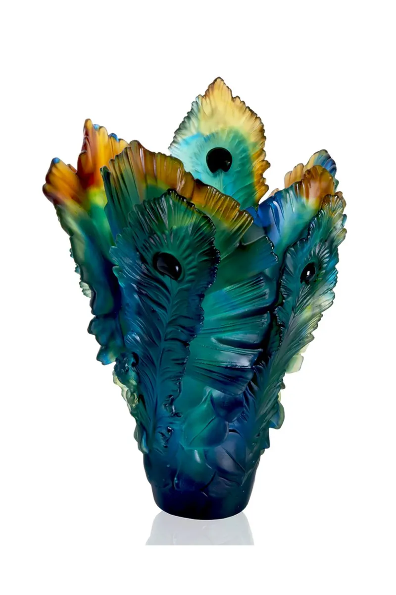 Daum Fleur de Paon Vase - Large | Thumbnail 3 Daum Fleur de Paon Vase - Large | Thumbnail 3
