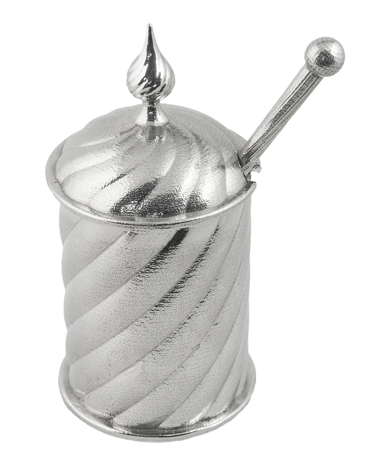 Joy Stember Metal Arts Studio Twisted Honey Jar with Dipper