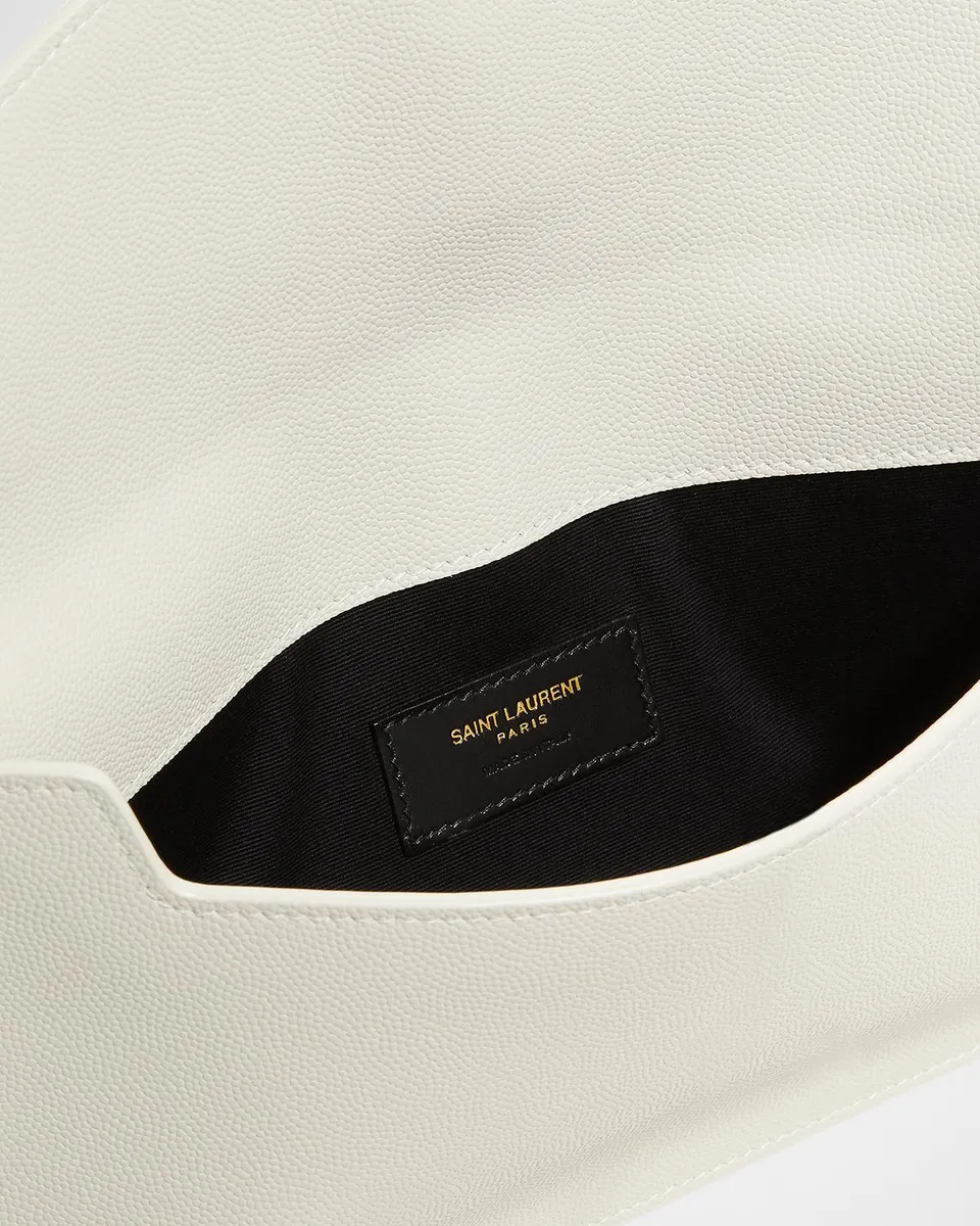 Saint Laurent Uptown YSL Pouch in Grained Leather | Thumbnail 3