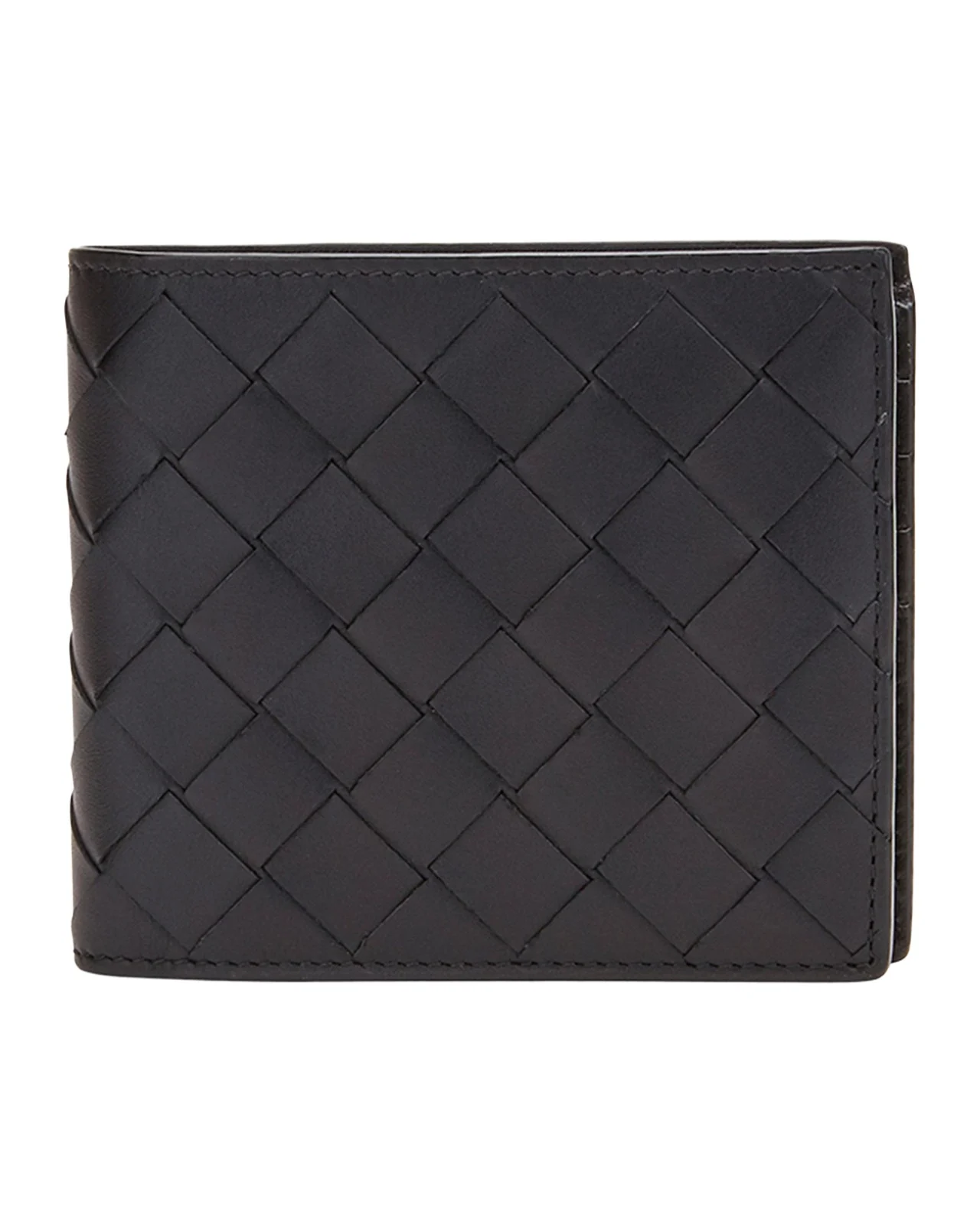 Men's Intrecciato Leather Bifold Wallet Men's Intrecciato Leather Bifold Wallet