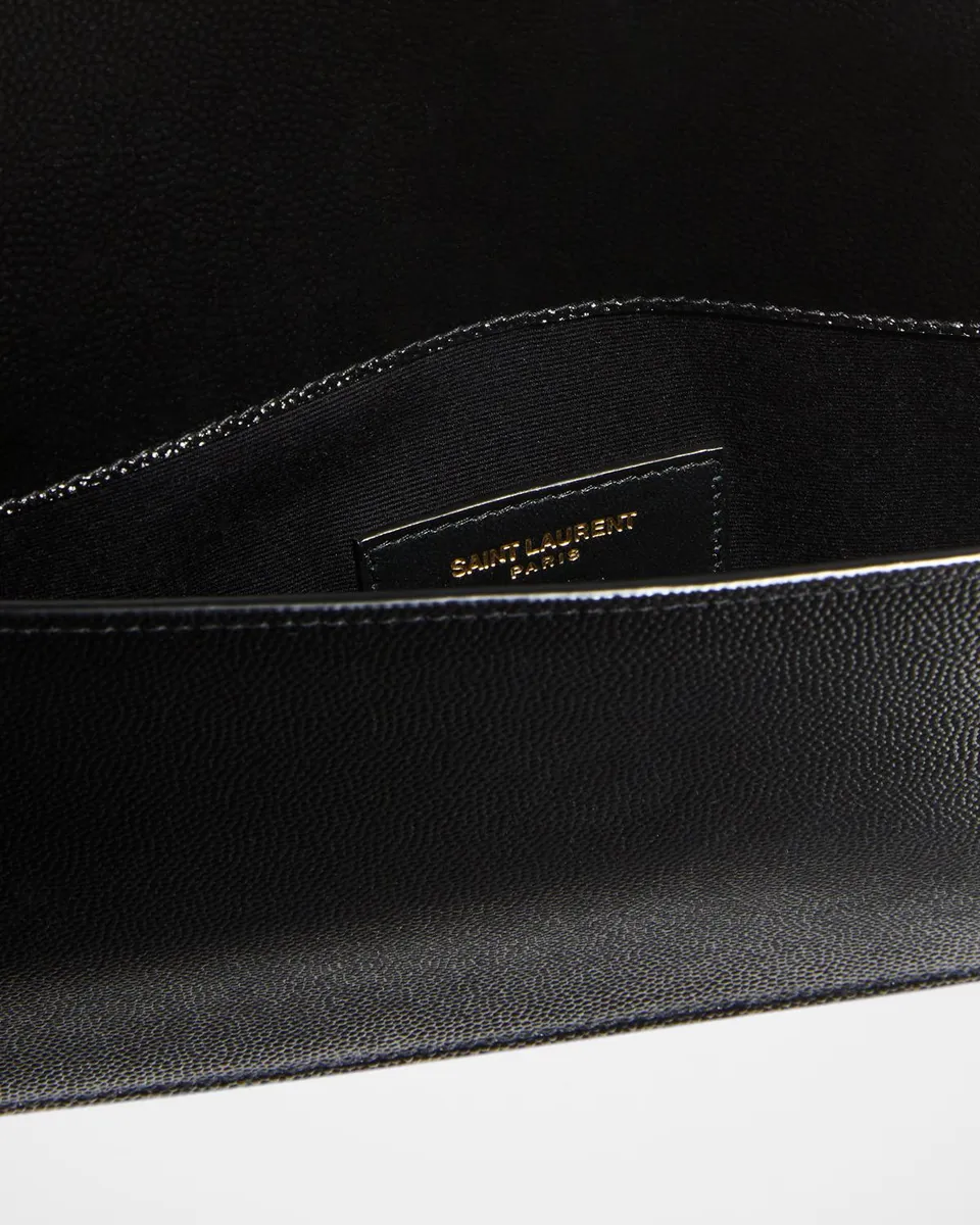 Saint Laurent Uptown YSL Pouch in Grained Leather | Thumbnail 3 Saint Laurent Uptown YSL Pouch in Grained Leather | Thumbnail 3
