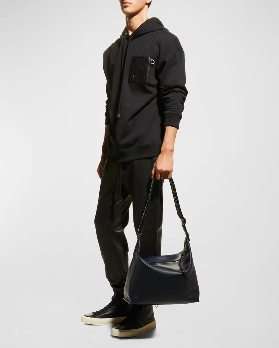 Loewe Men's Cubi Leather Shoulder Bag | Thumbnail 4 Loewe Men's Cubi Leather Shoulder Bag | Thumbnail 4