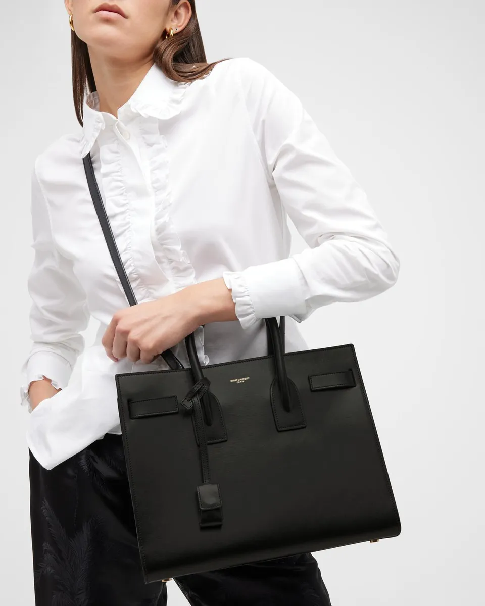 Saint Laurent Sac De Jour Small Top-Handle Bag in Smooth Leather | Thumbnail 2 Saint Laurent Sac De Jour Small Top-Handle Bag in Smooth Leather | Thumbnail 2